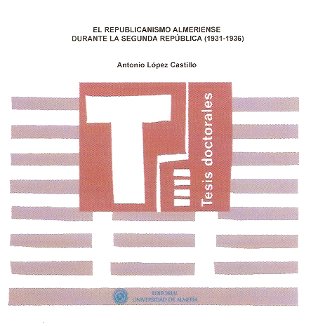 Portada libro tesis Antonio López Castillo